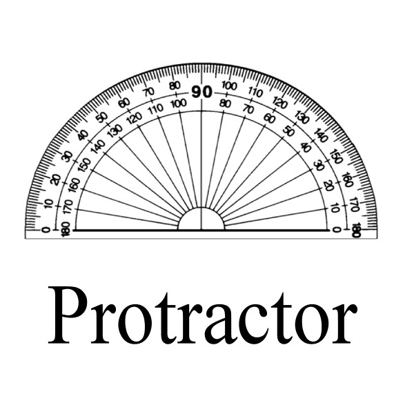 Geometry Template Protractor